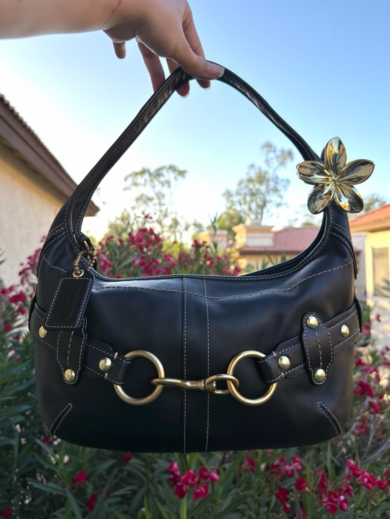 Coach Handbags - Vintage Grail: Coach Ergo Belted Hobo Bag in Black Leather (Style 11261)